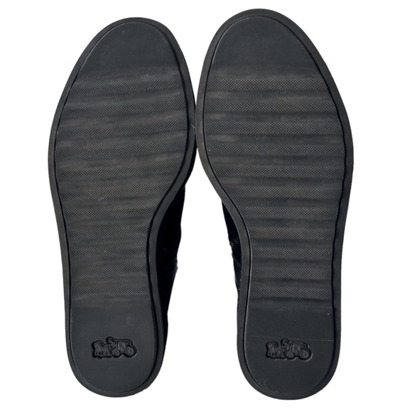 Coach x Tabitha Simmons Velvet Black Chelsea Hiker Ankle Boots - Picture 7 of 8